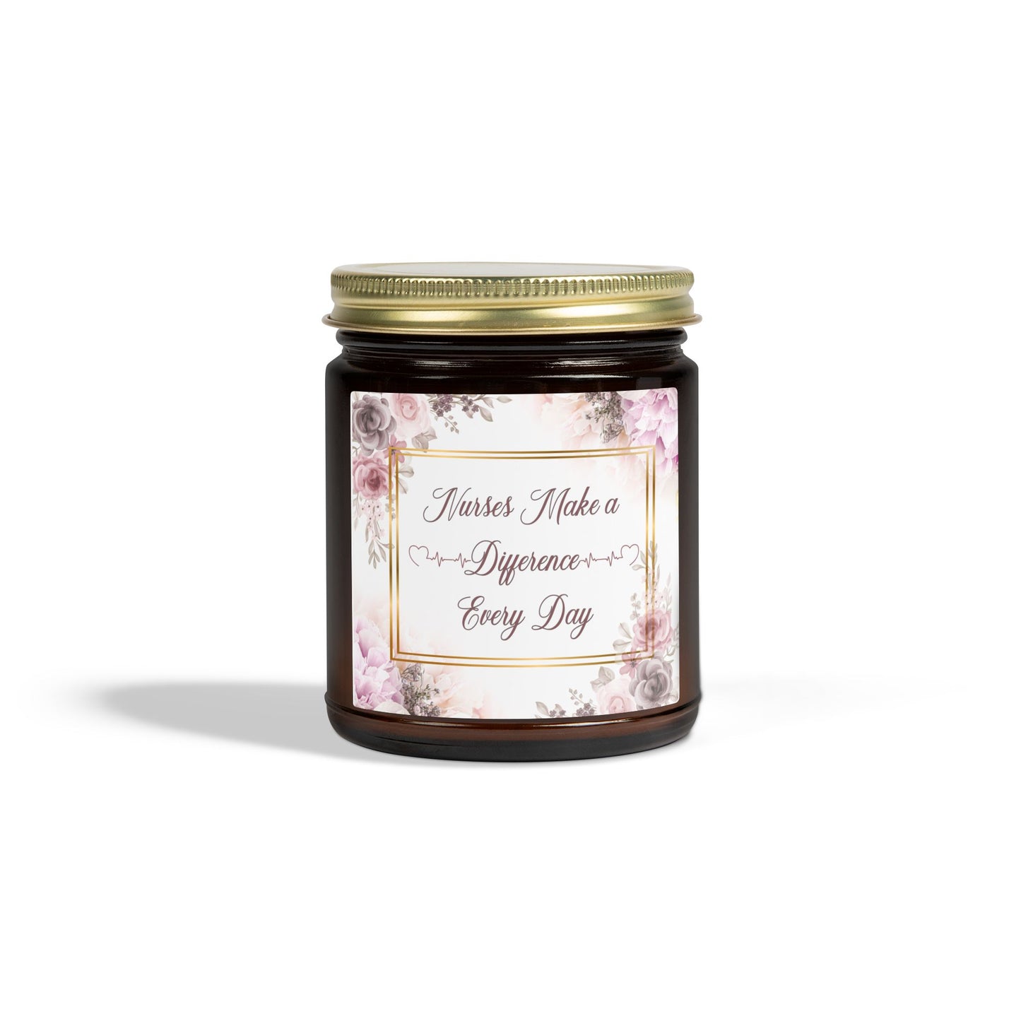 Nurses Make a Difference...Scented Candle — Coconut Apricot Wax (4oz, 9oz)