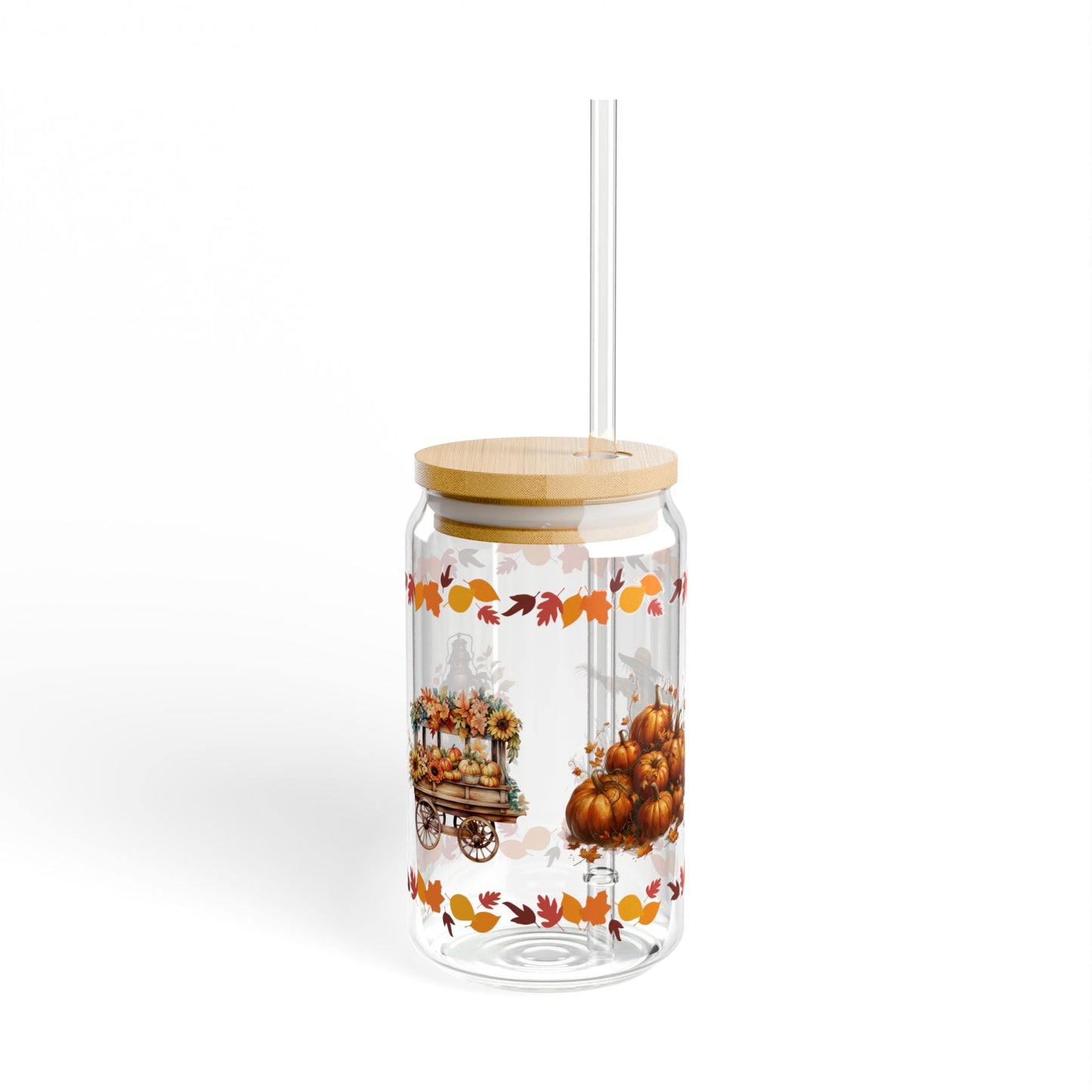 Hello Fall Sipper Glass, 16oz