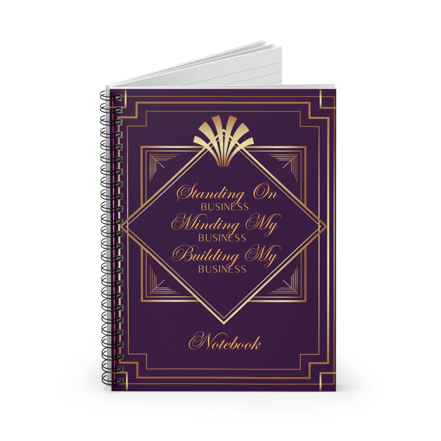 Business 2 (Purple) Spiral Notebook - Ruled Line