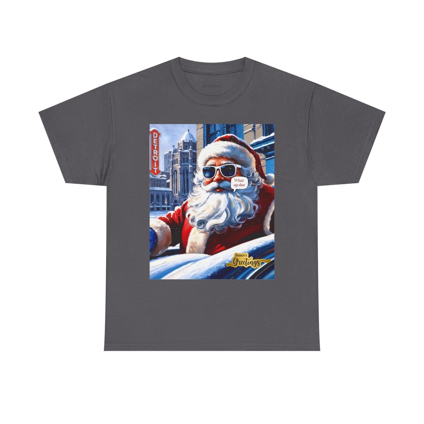 Motor City Santa Unisex Heavy Cotton Tee
