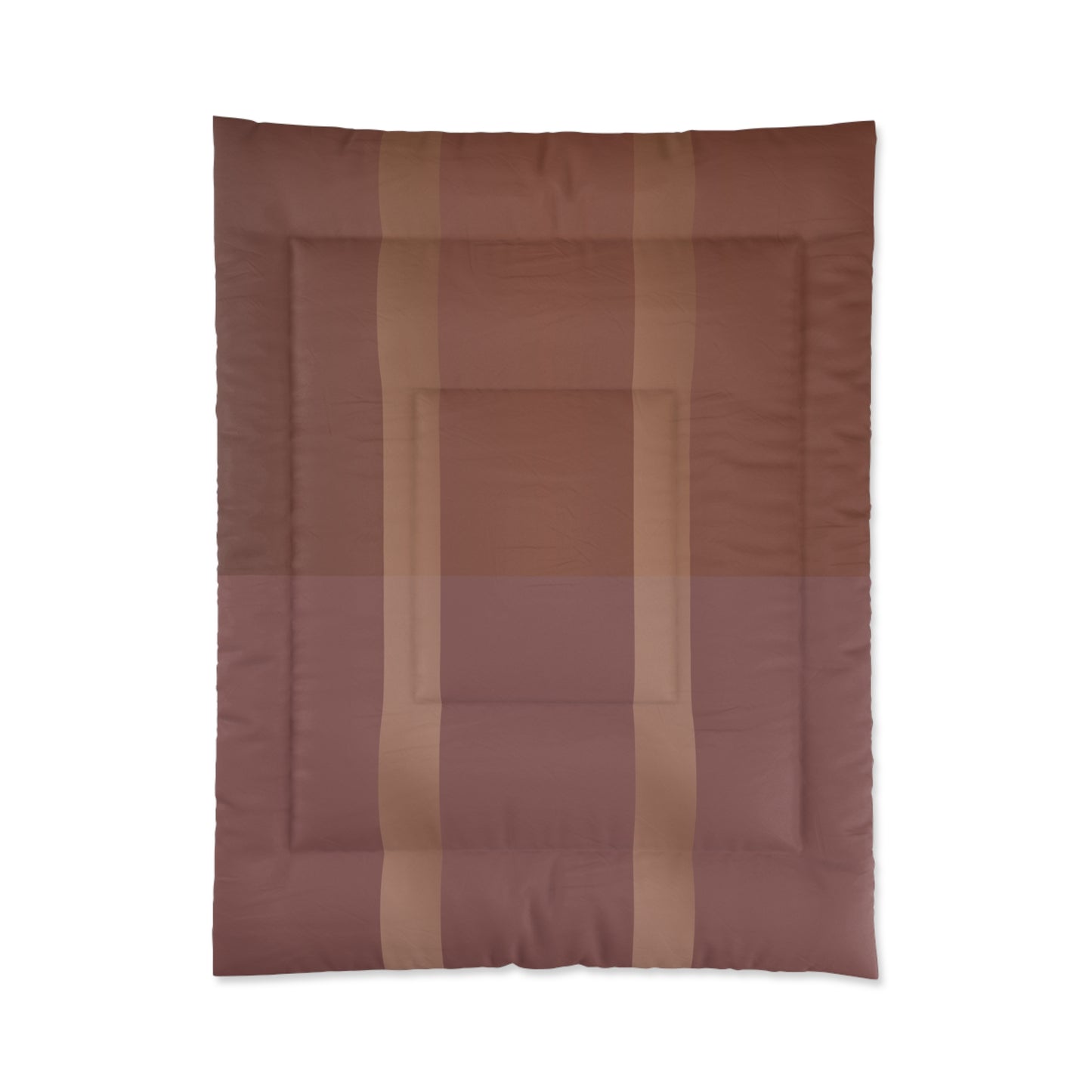 Down to Earthtone Stripe Comforter – Brown Cozy Plaid Bedding