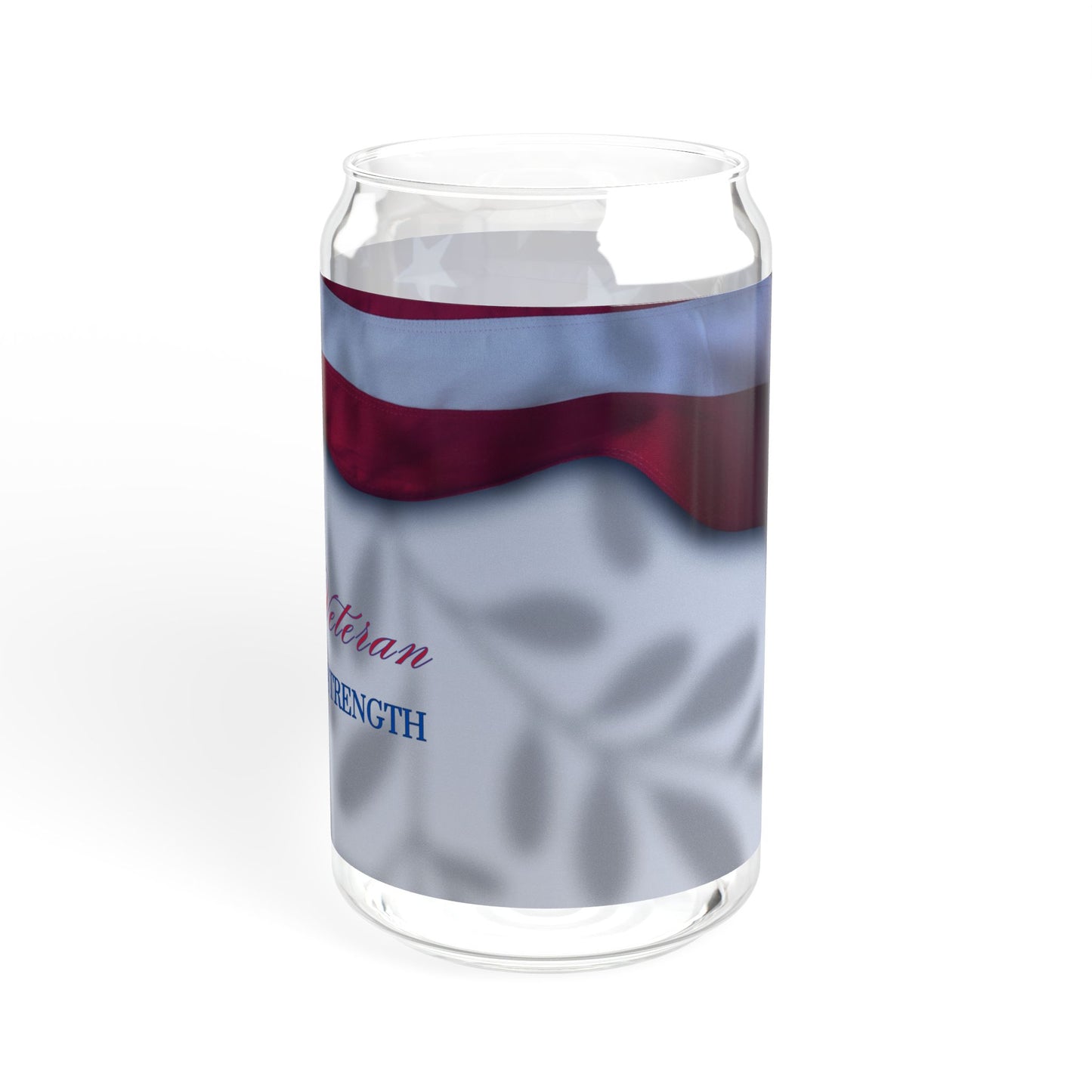 Woman Veteran 1 Sipper Glass, 16oz