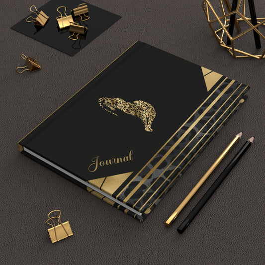 Leopard Ambition Hardcover Journal Matte