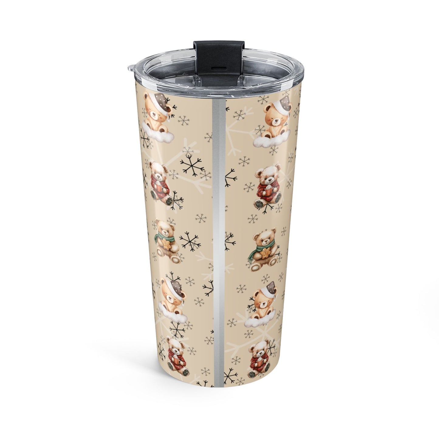 Teddy Bears & Snowflakes Tumbler 20oz
