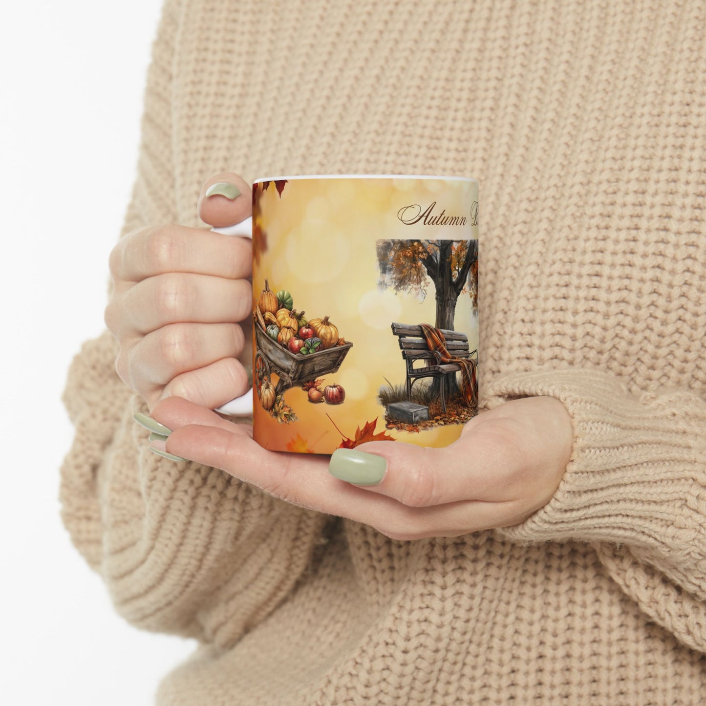 Autumn Bliss Ceramic Mug, (11oz, 15oz)