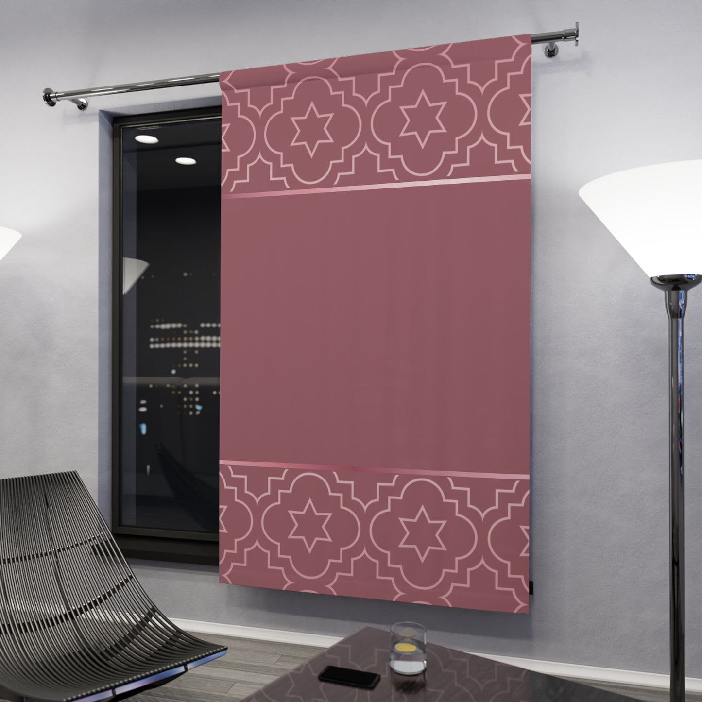 Blush of Rose Blackout Window Curtains (1 Piece)