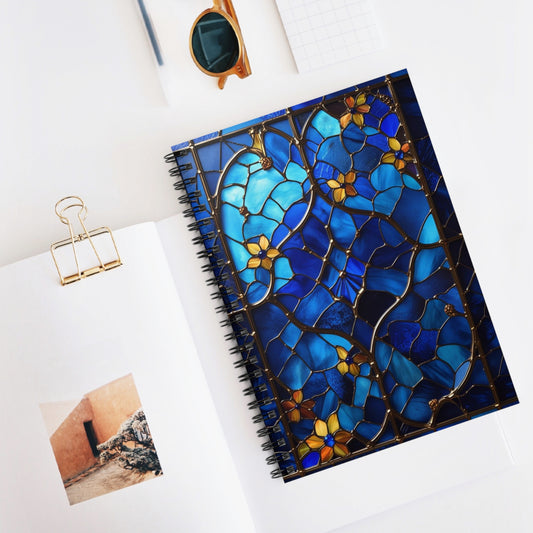 Sapphire Radiance Spiral Notebook - Ruled Line