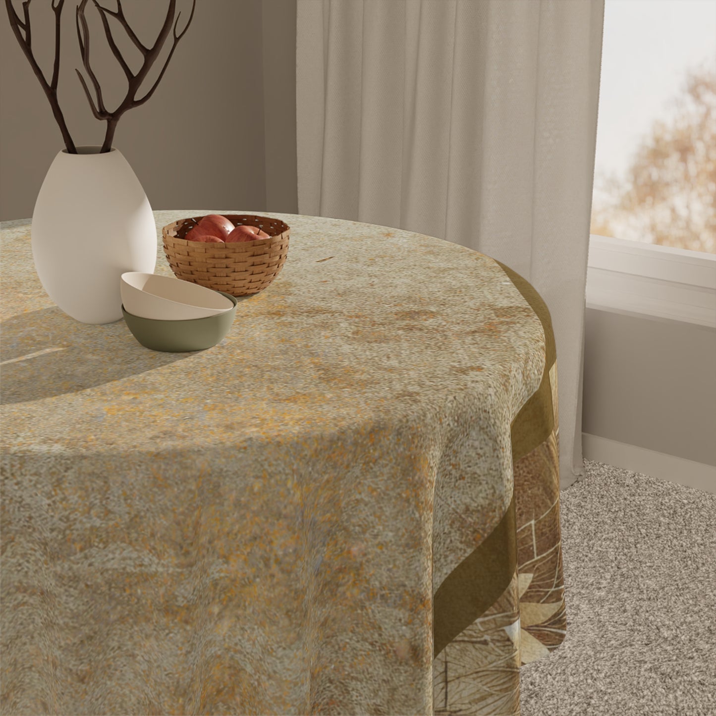 Fitzgerald Plume Tablecloth — Vintage Boho Dining Linen