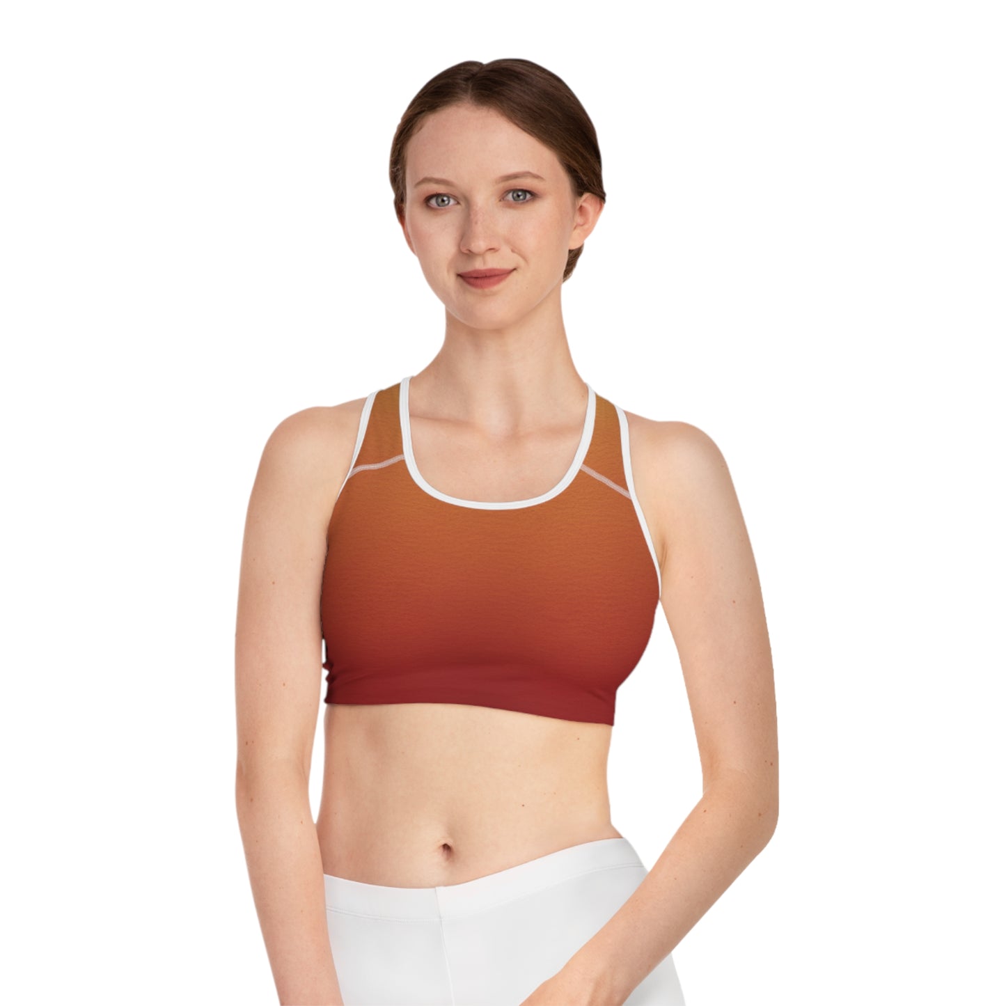 Golden Merlot Sports Bra (AOP)