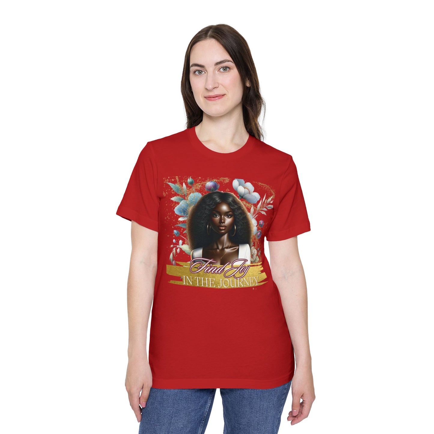 Portrait Graphic T-Shirt 'Find Joy in the Journey' Tee