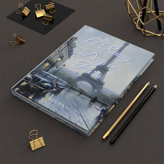 A Rainy Day in Paris Hardcover Journal Matte