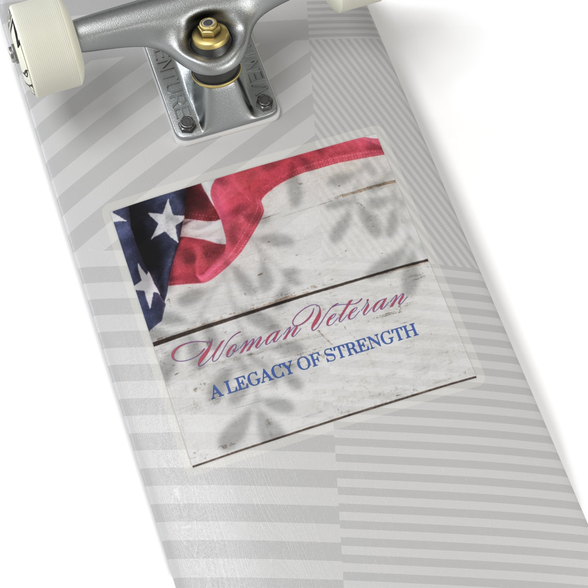 Woman Veteran Kiss-Cut Stickers