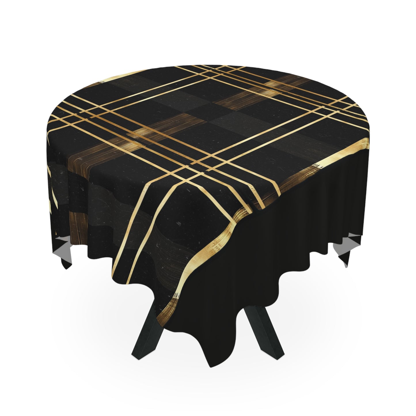 Noir & Gold Glam Tablecloth