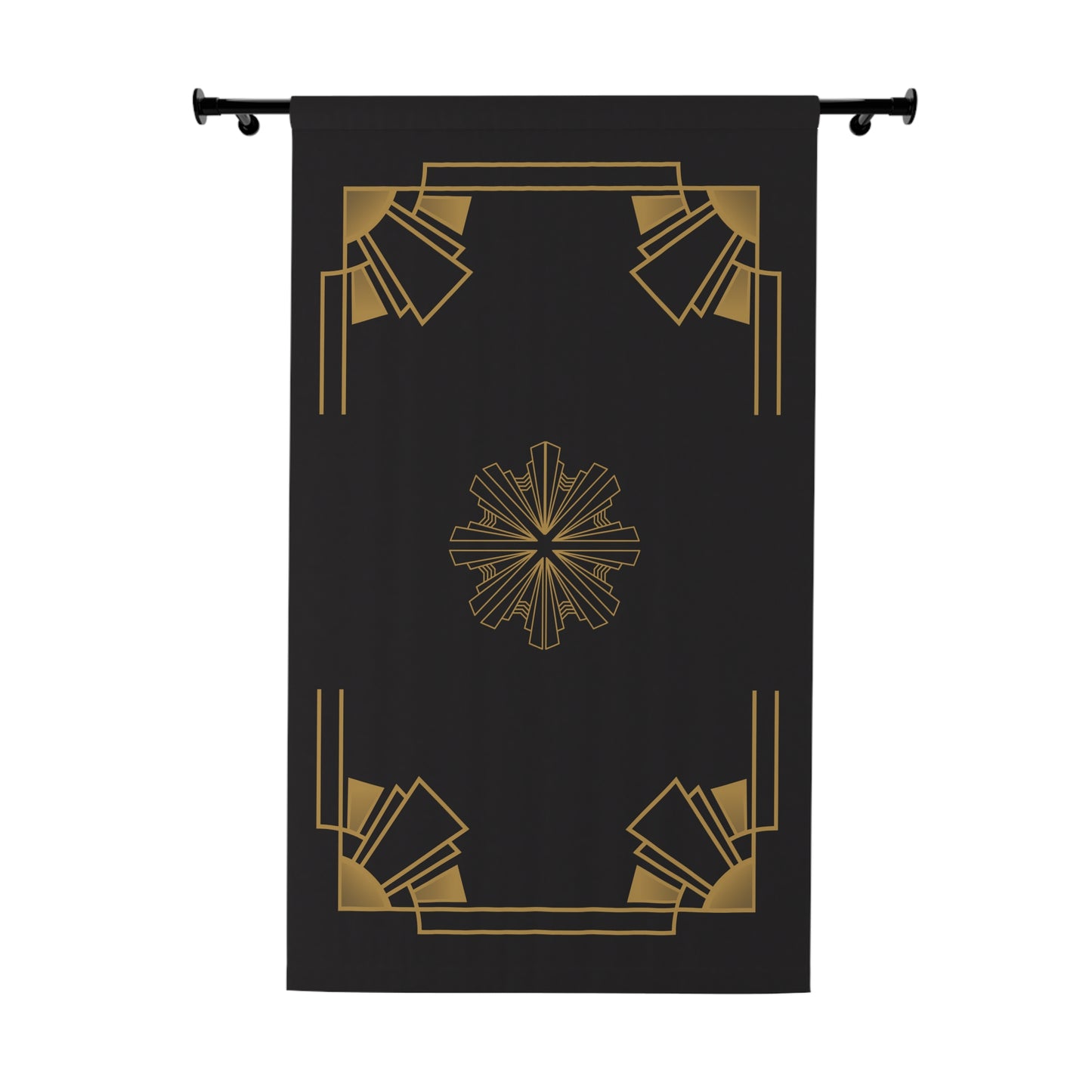 Midnight Luxe (Ebony) Blackout Window Curtain (1 Piece)