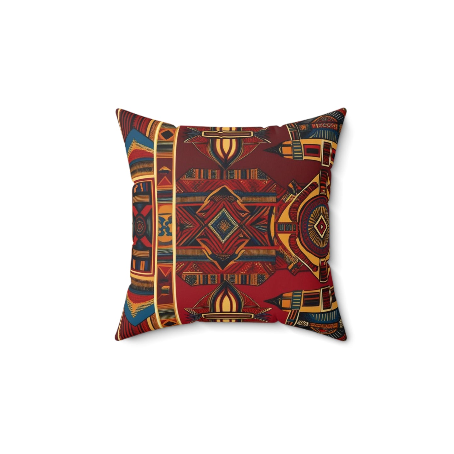 African Canvas 1 Spun Polyester Square Pillow