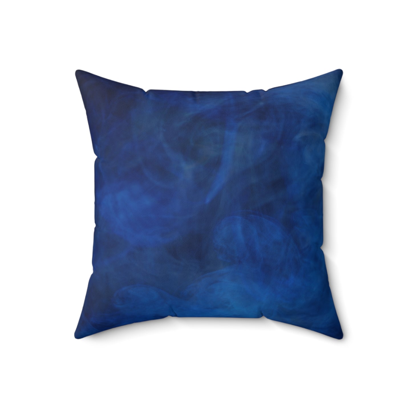 A Kind of Smoky Blue Spun Polyester Square Pillow