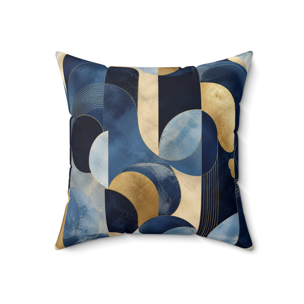 Azure Opulence Throw Pillow