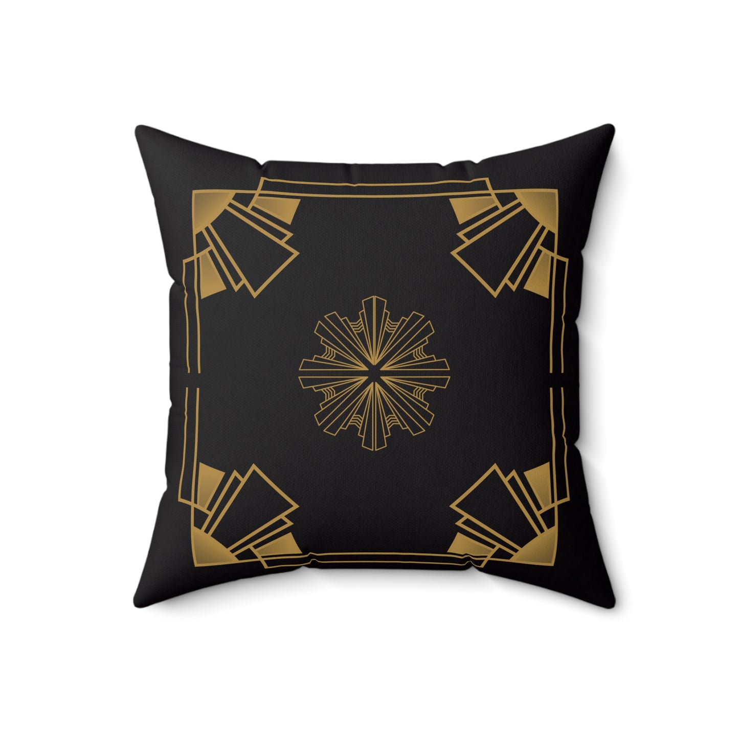 Midnight Luxe (Ebony) Faux Suede Square Pillow