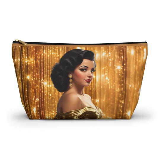 Retro Glam Girl "Ana Maria" Accessory Pouch w T-bottom