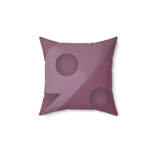 Just Mauve-lous Faux Suede Square Pillow
