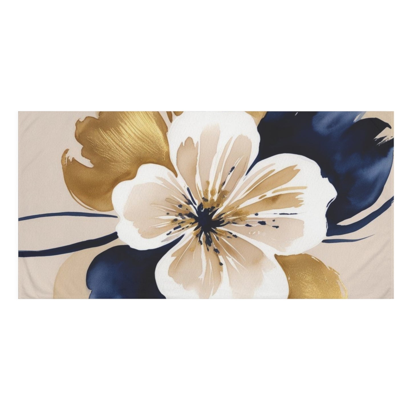 Abstract Floral Mink-Cotton Towel