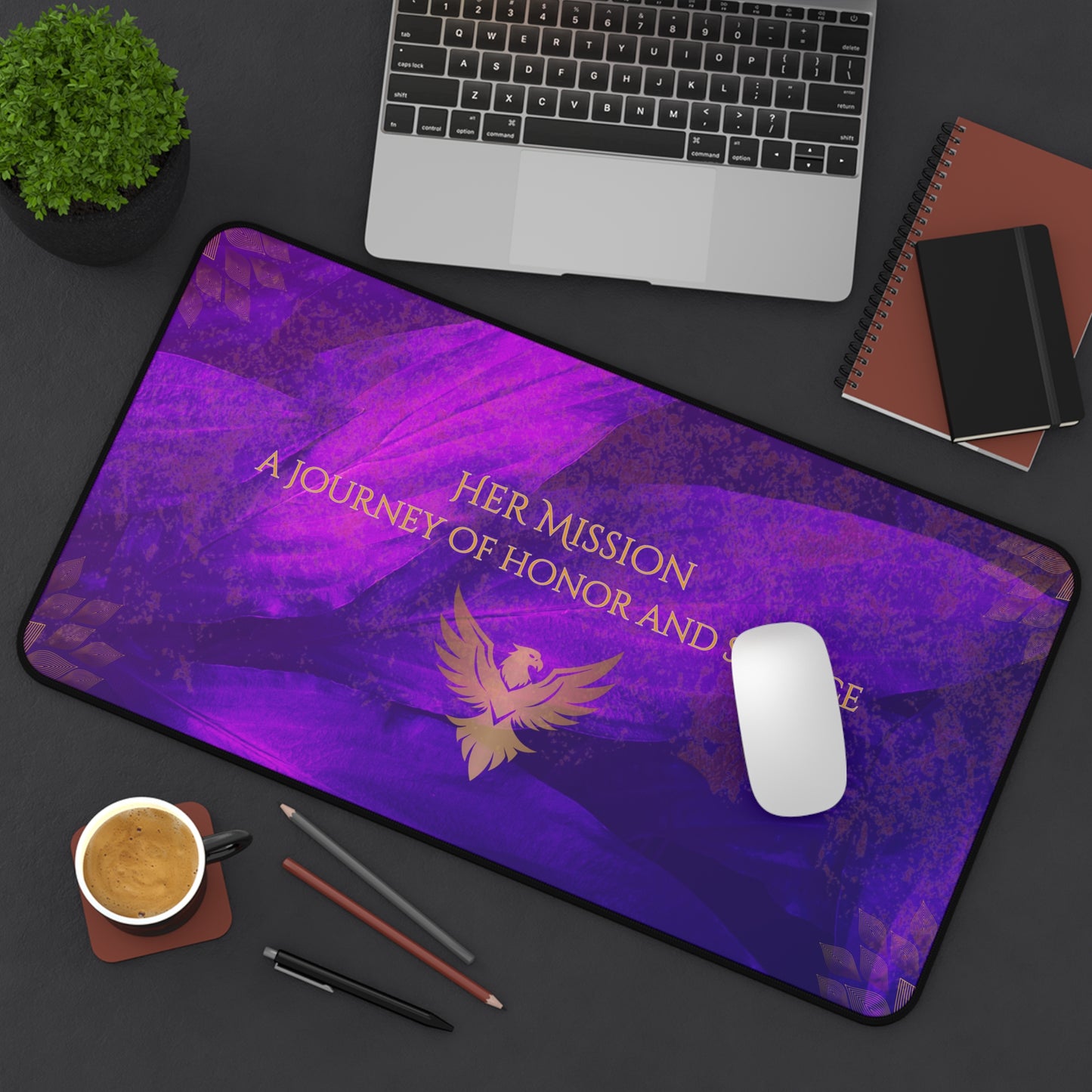 Her Mission Desk Mat