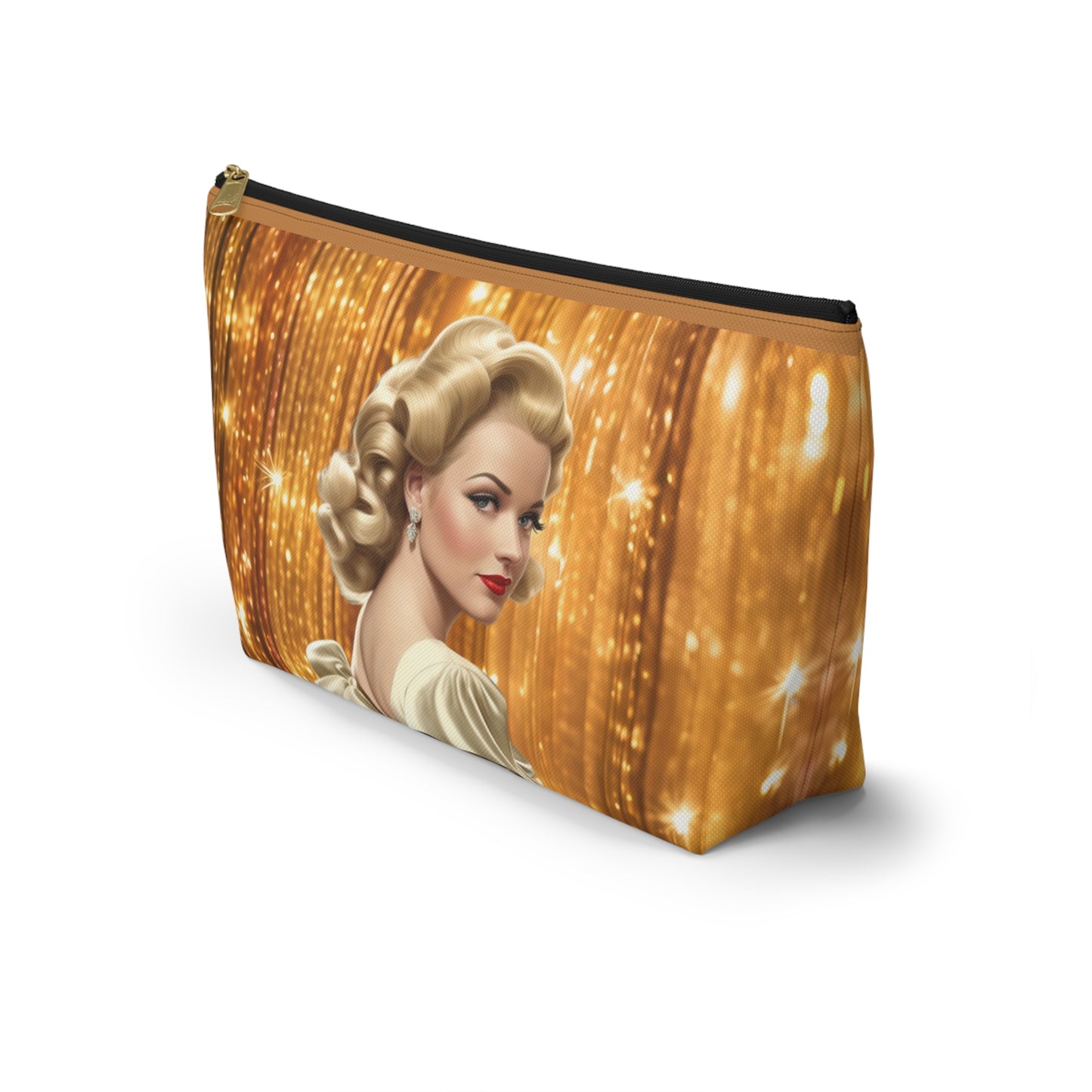Retro Glam Girl "Meredith" Accessory Pouch w T-bottom