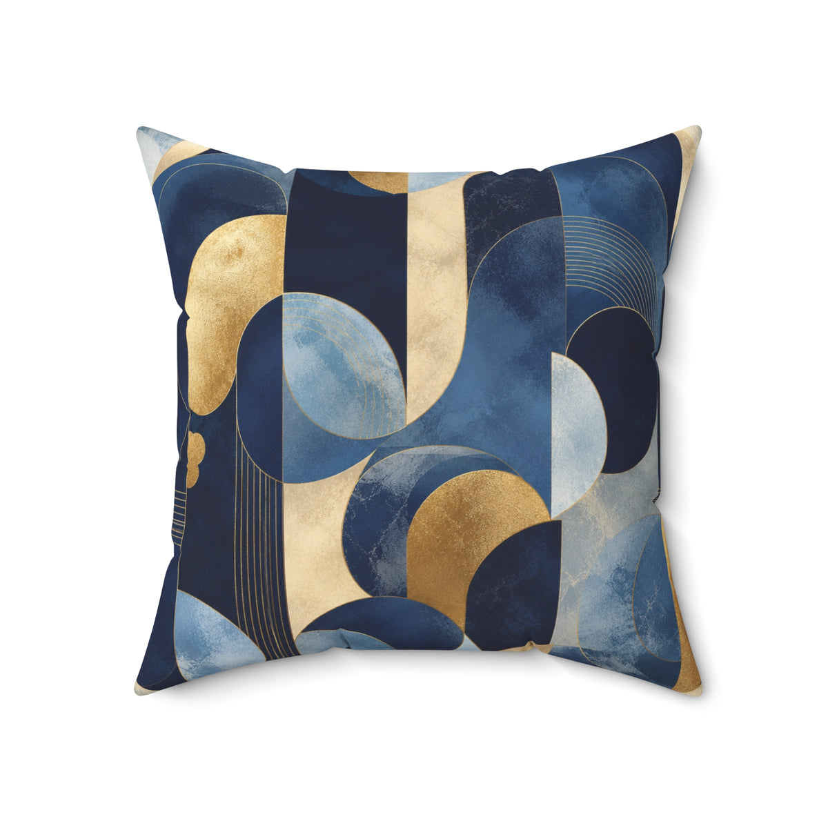 Azure Opulence Throw Pillow