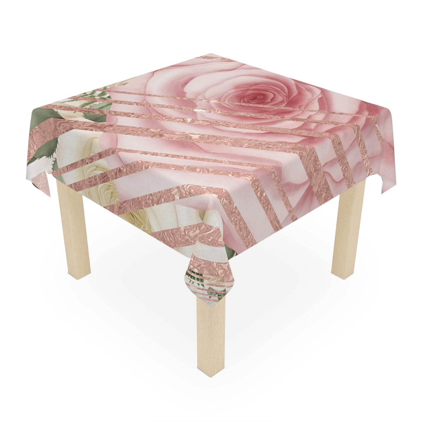 Kissed by a Rose Gold Tablecloth