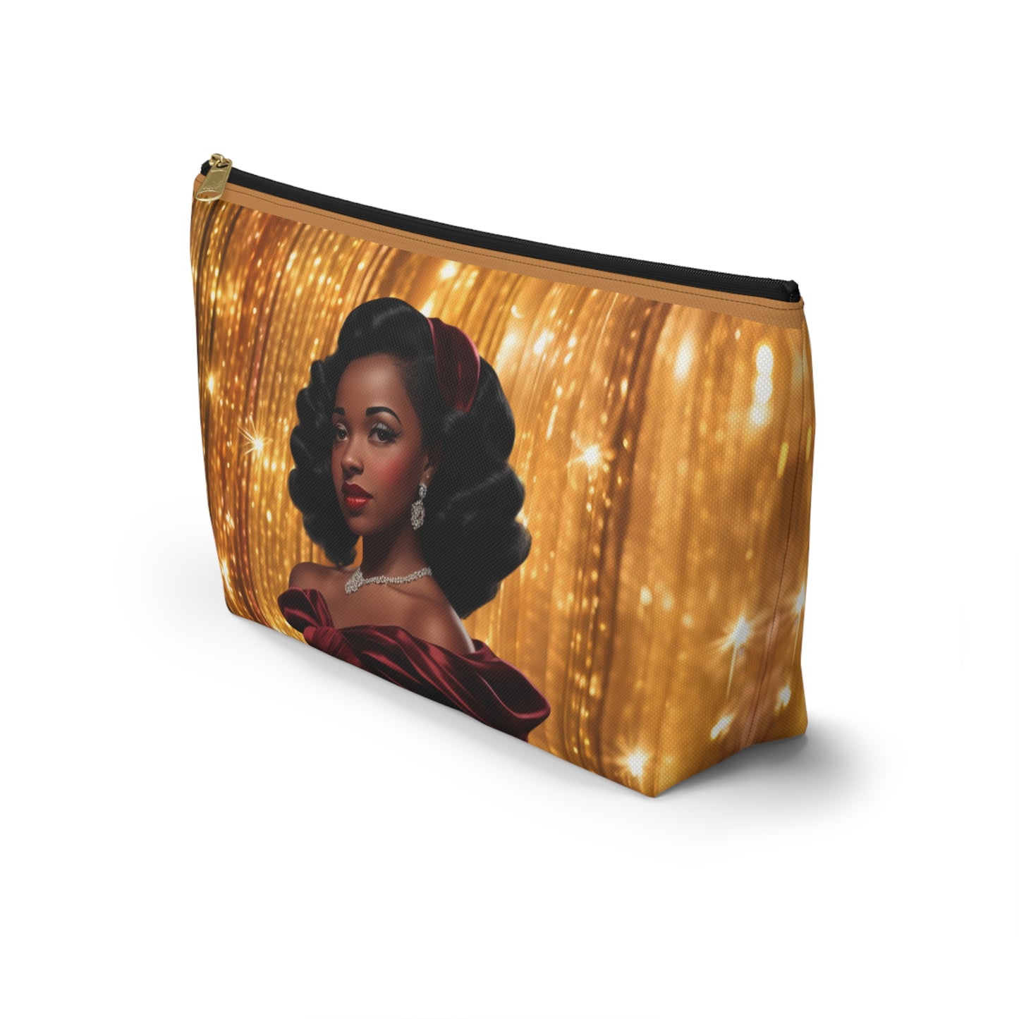 Retro Glam Girl "Myra" Accessory Pouch w T-bottom