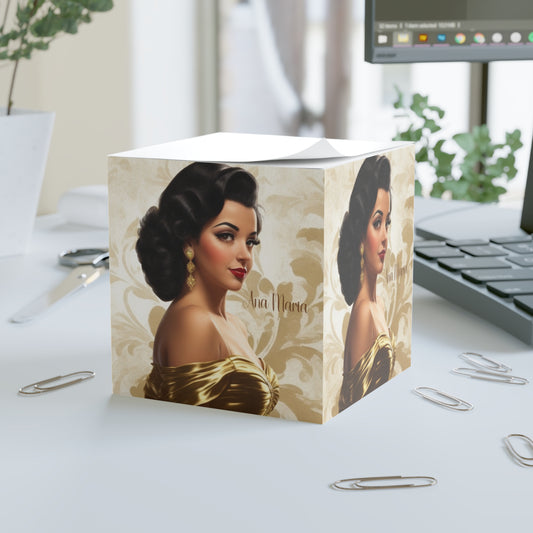 Retro Glam Girls (Ana Maria) Note Cube