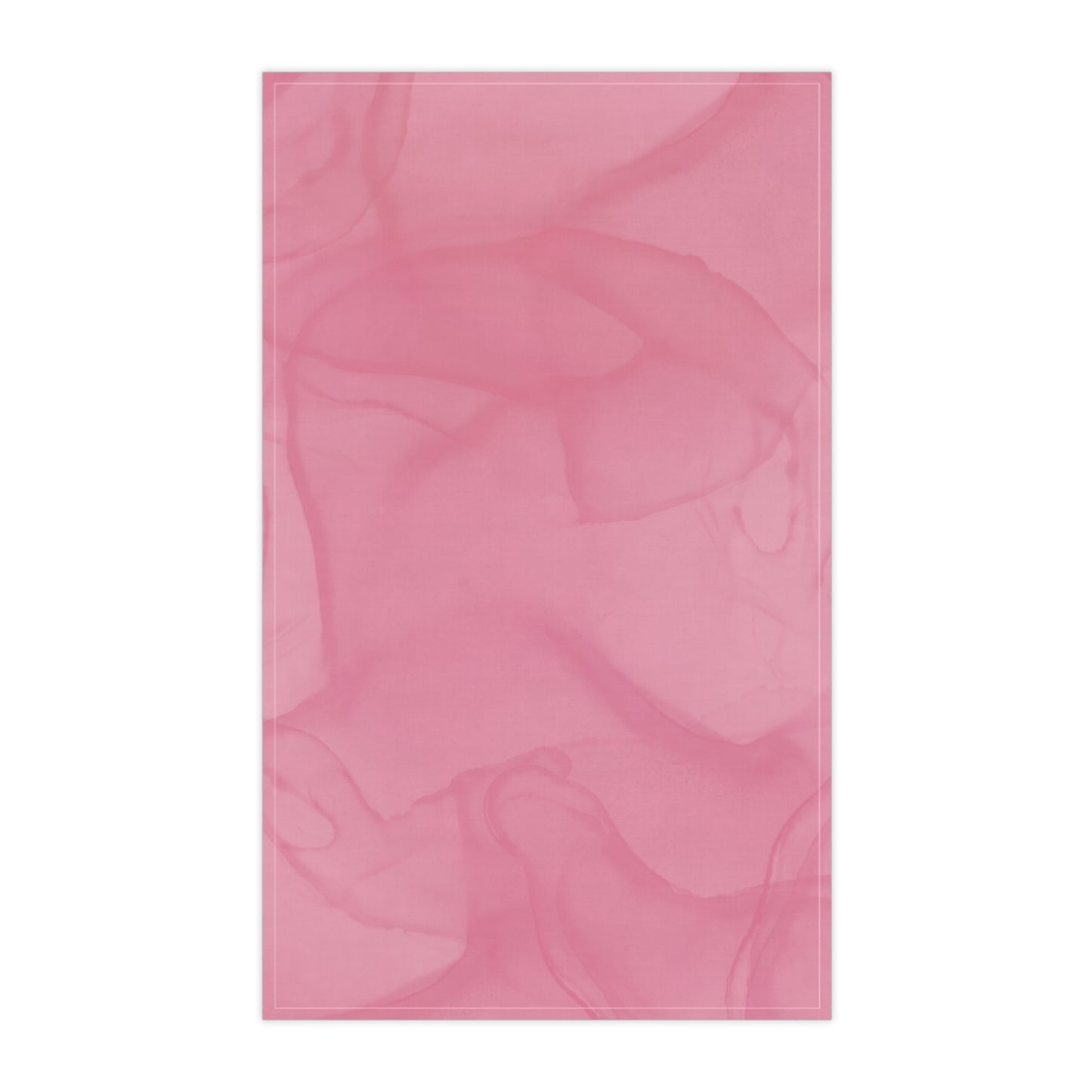 Pink Blush Tea Towel - Soft Marble Kitchen Linen