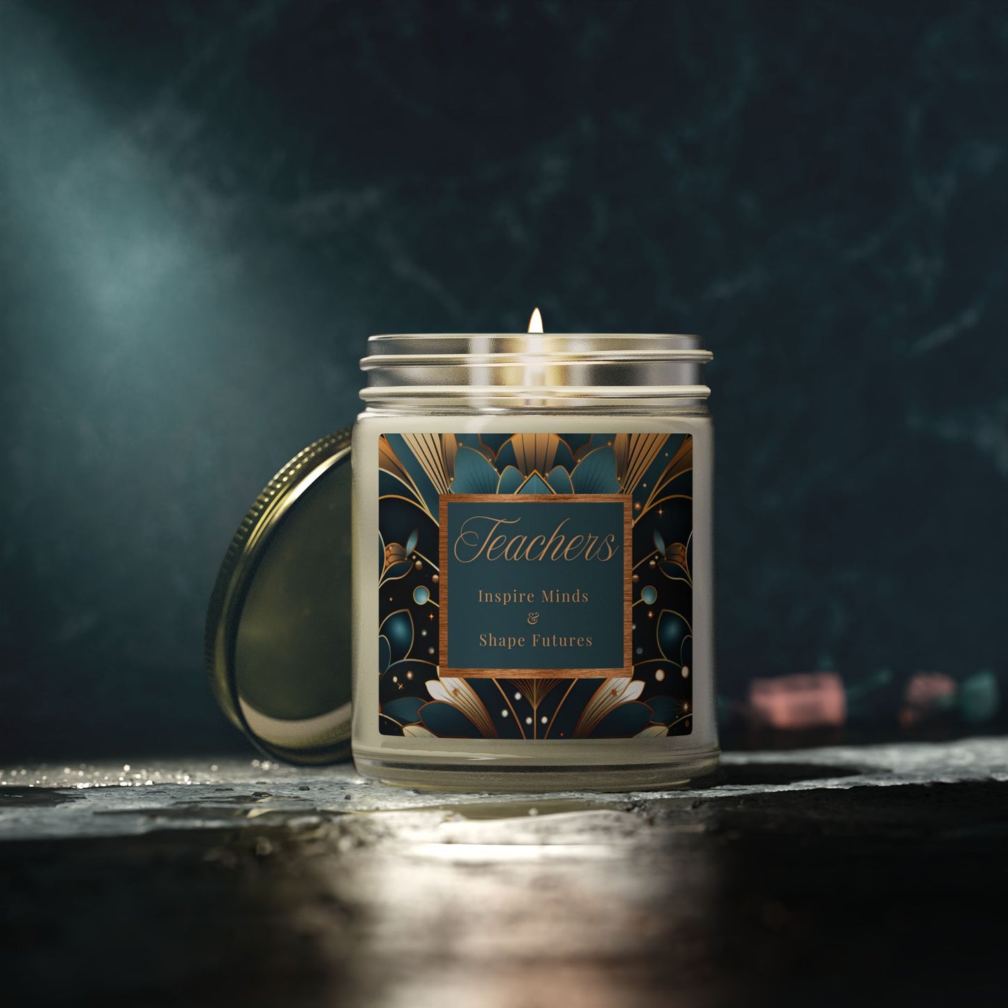 Teachers Scented Candles, Coconut Apricot Wax (4oz, 9oz)