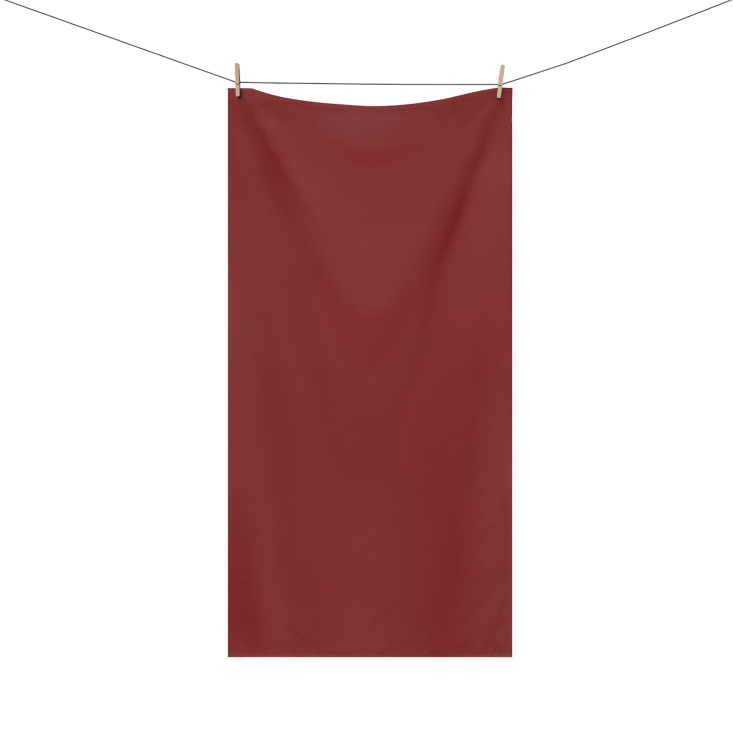Velvet Rouge Plush Cotton Towel – Deep Burgundy Mink-Cotton