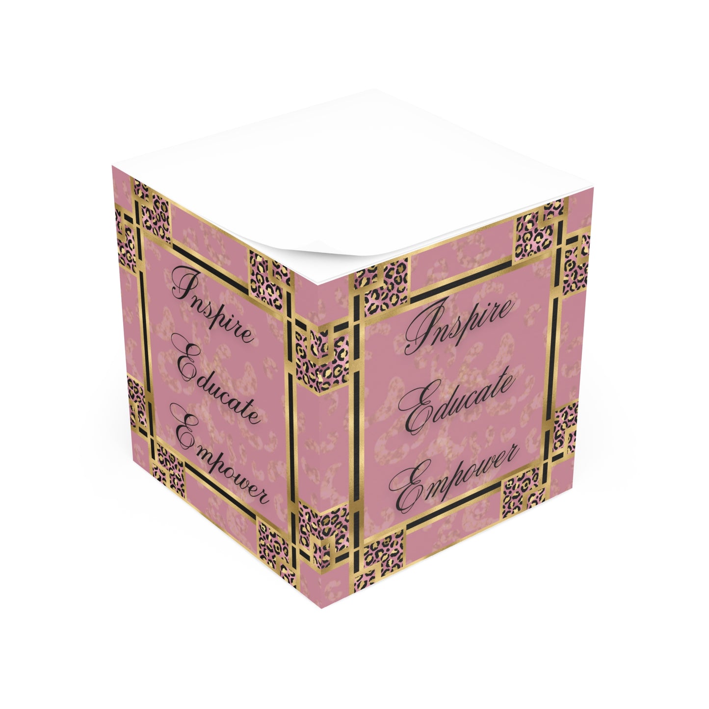 Inspire & Educate Note Cube