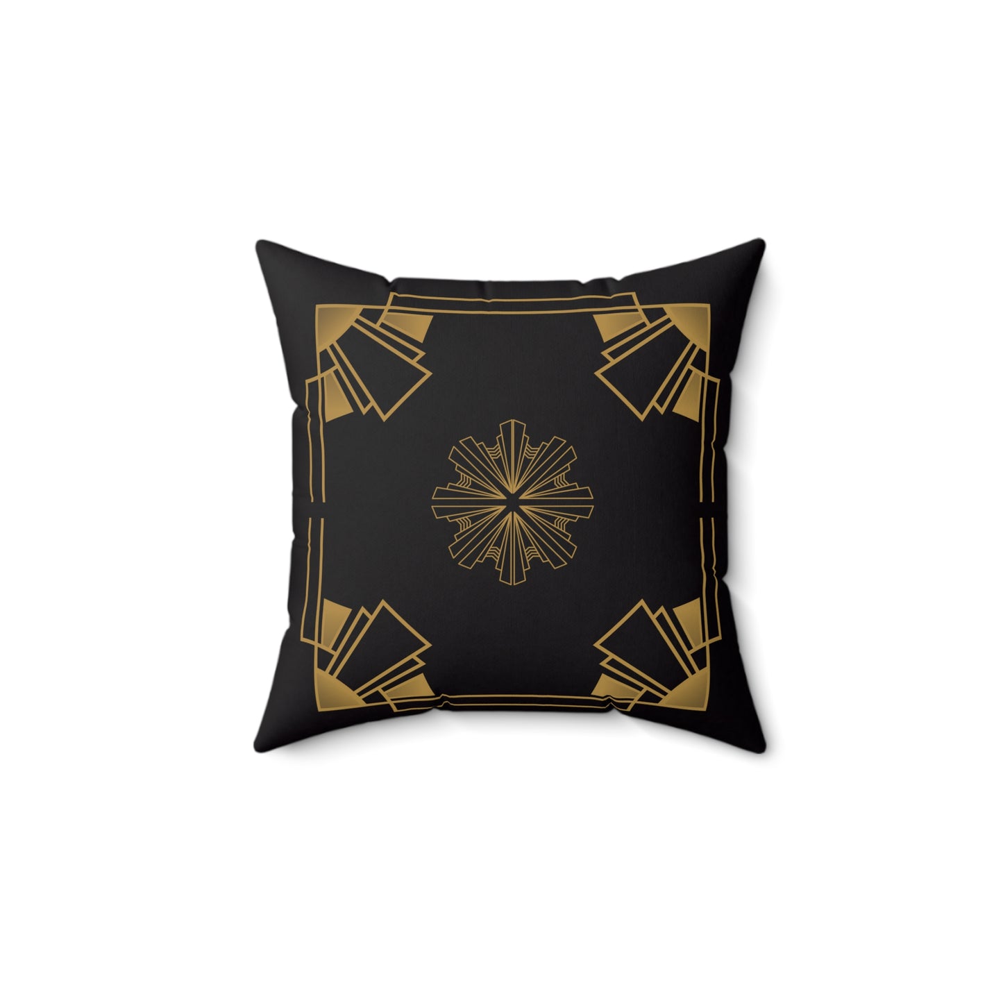 Midnight Luxe (Ebony) Faux Suede Square Pillow