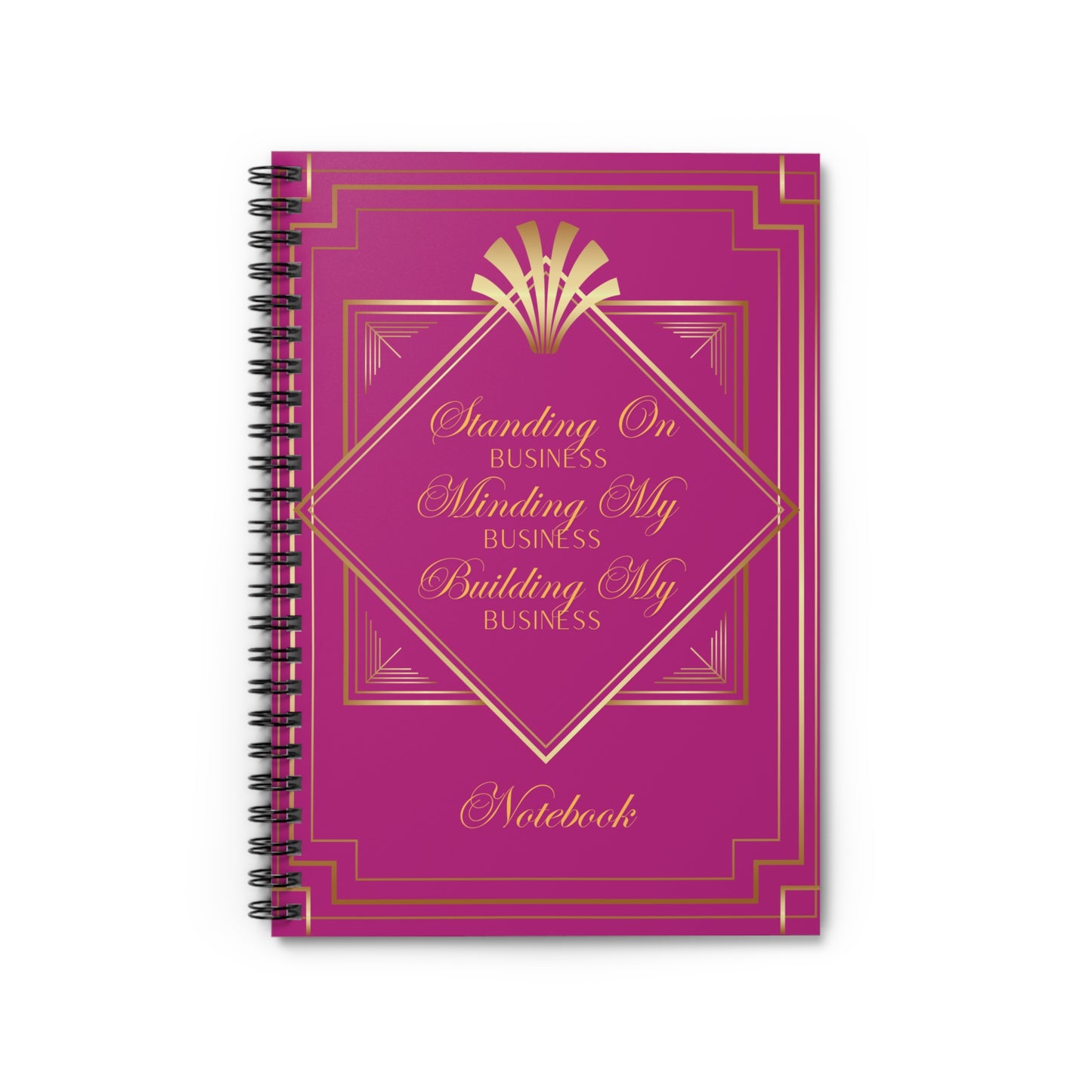 Business 2 (Pink) Spiral Notebook - Ruled Line