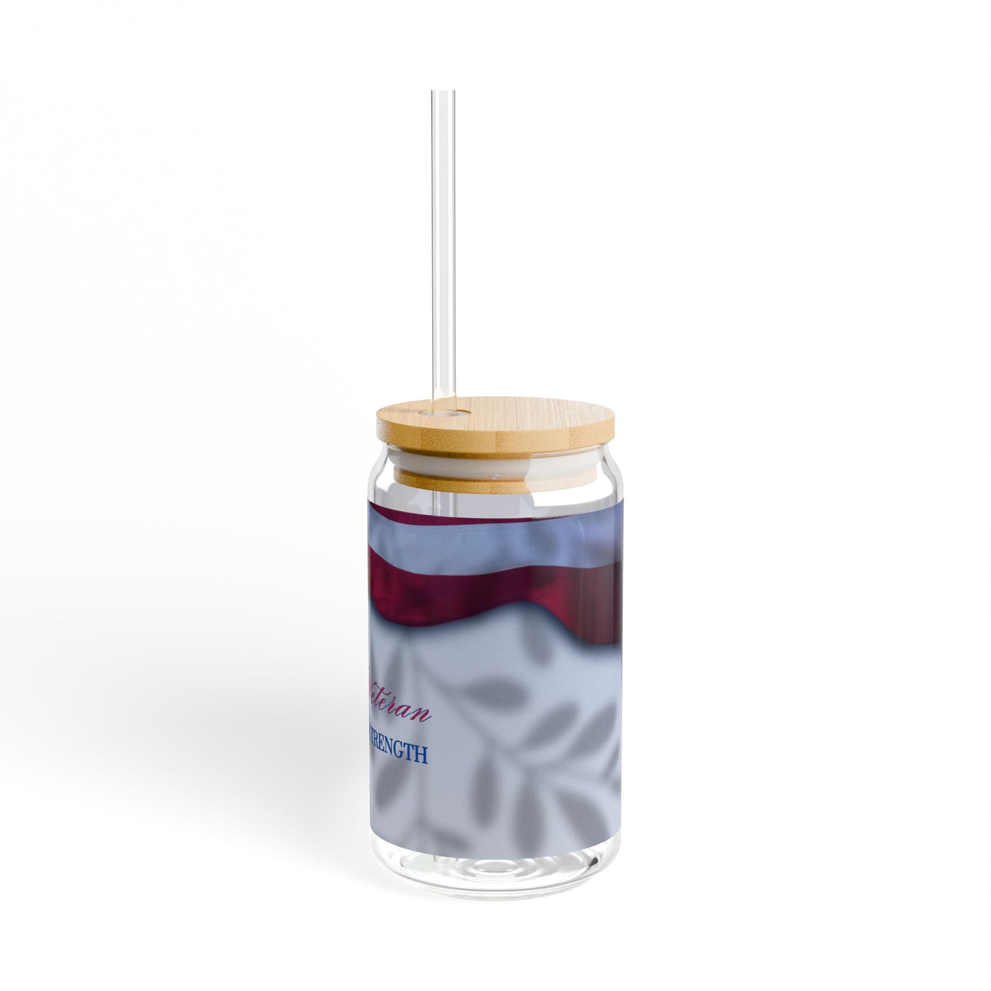 Woman Veteran 1 Sipper Glass, 16oz