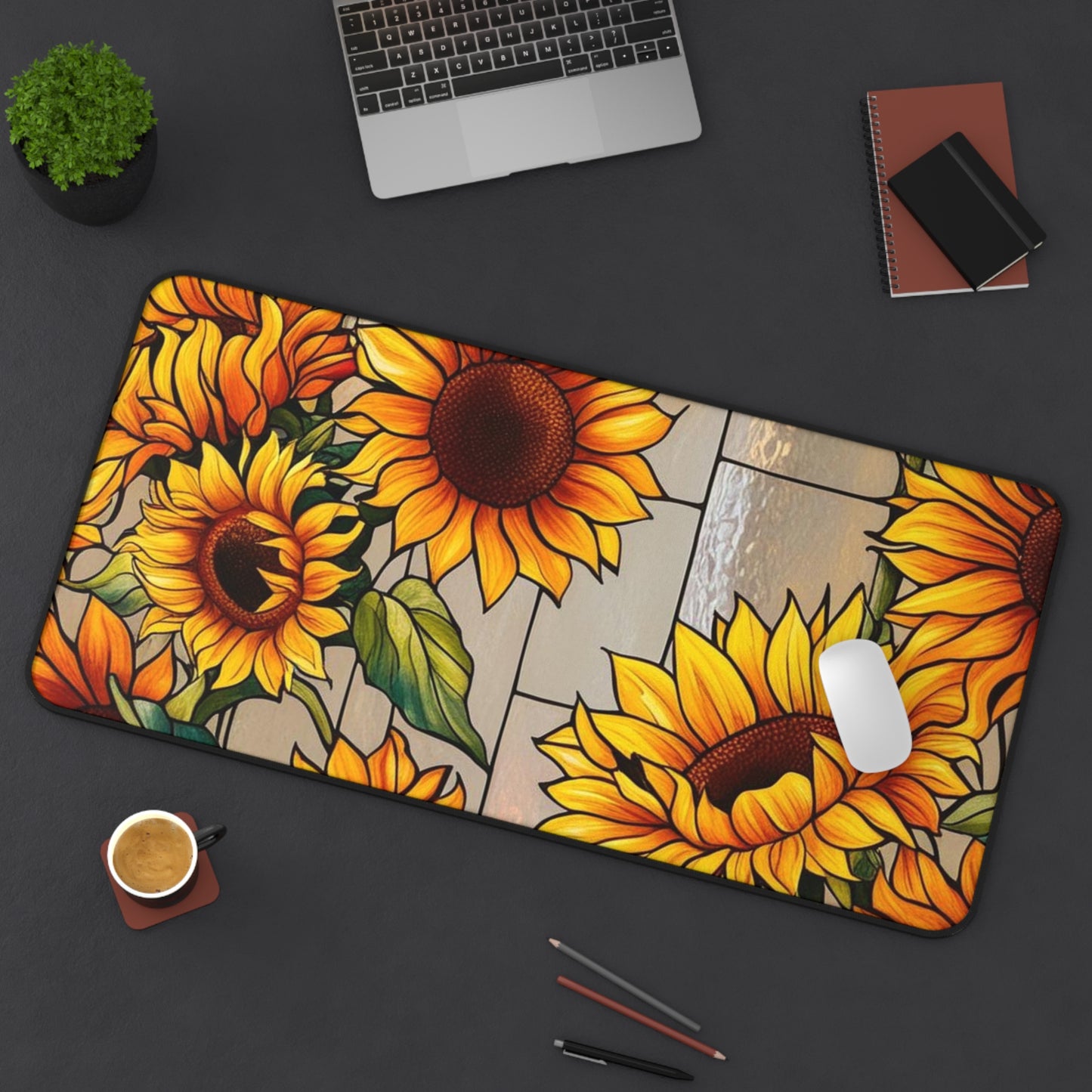 Rustic Sunflower Desk Mat