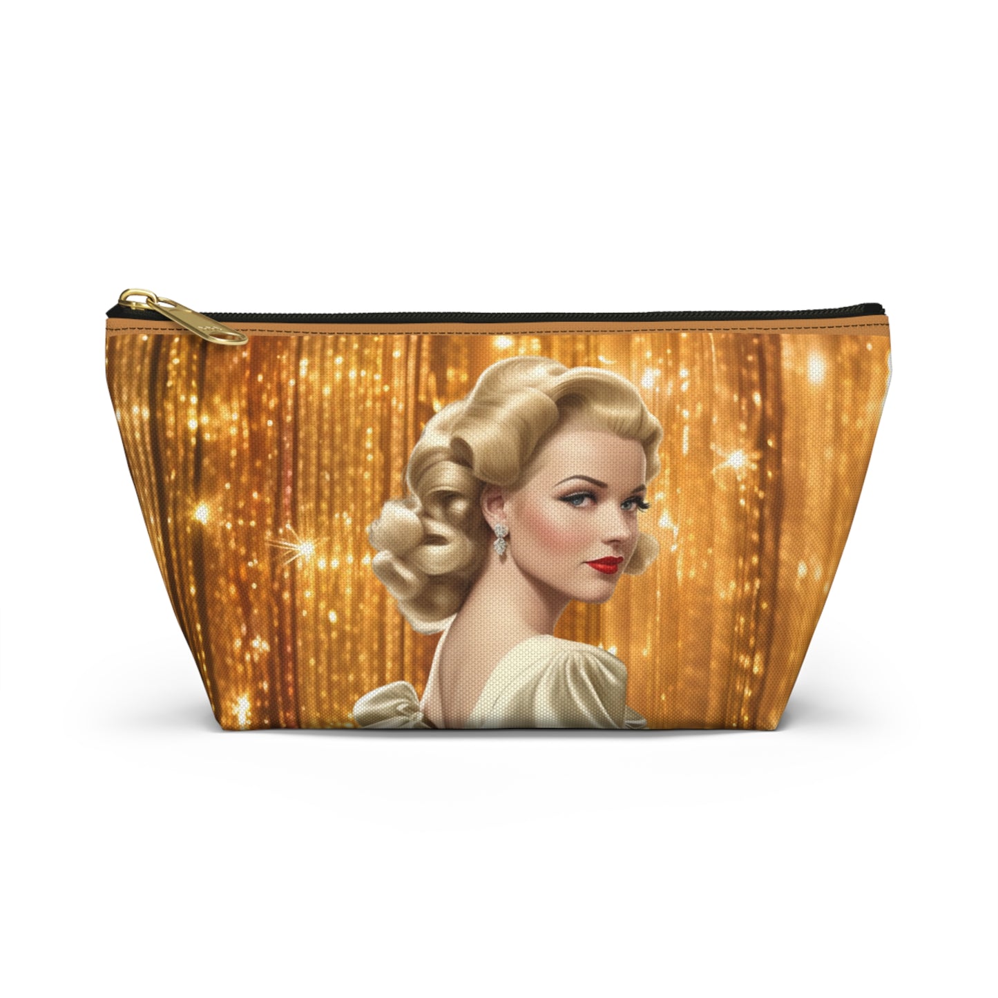 Retro Glam Girl "Meredith" Accessory Pouch w T-bottom