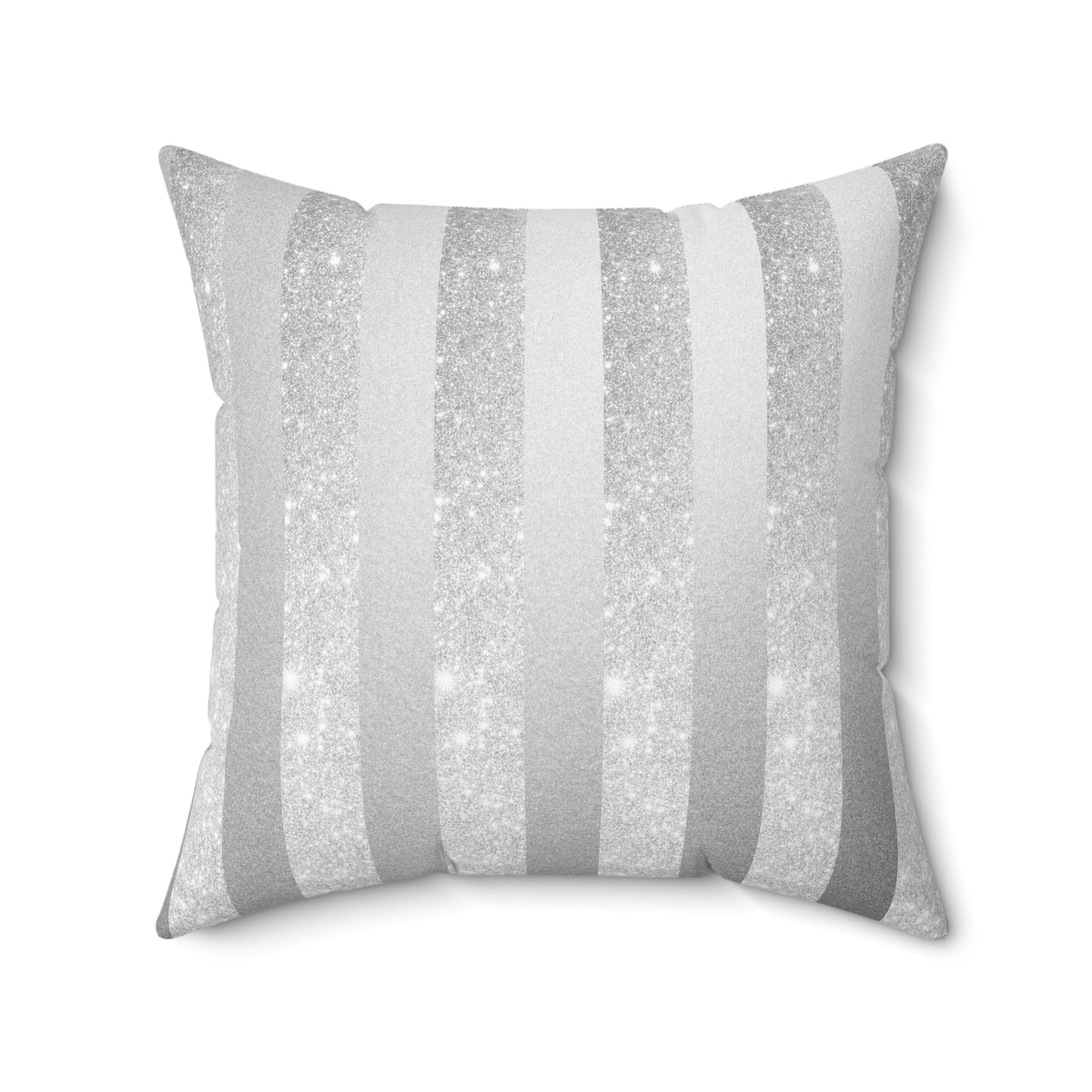 Stardust Gray Faux Suede Square Pillow