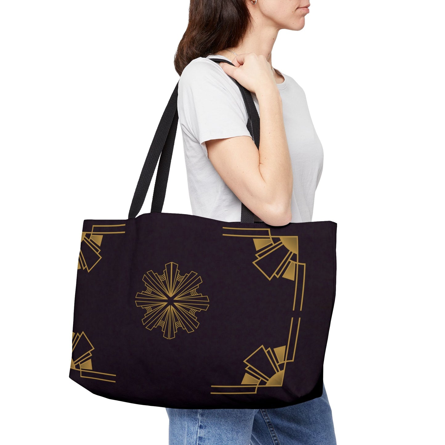 Midnight Luxe (Ebony) Weekender Tote Bag