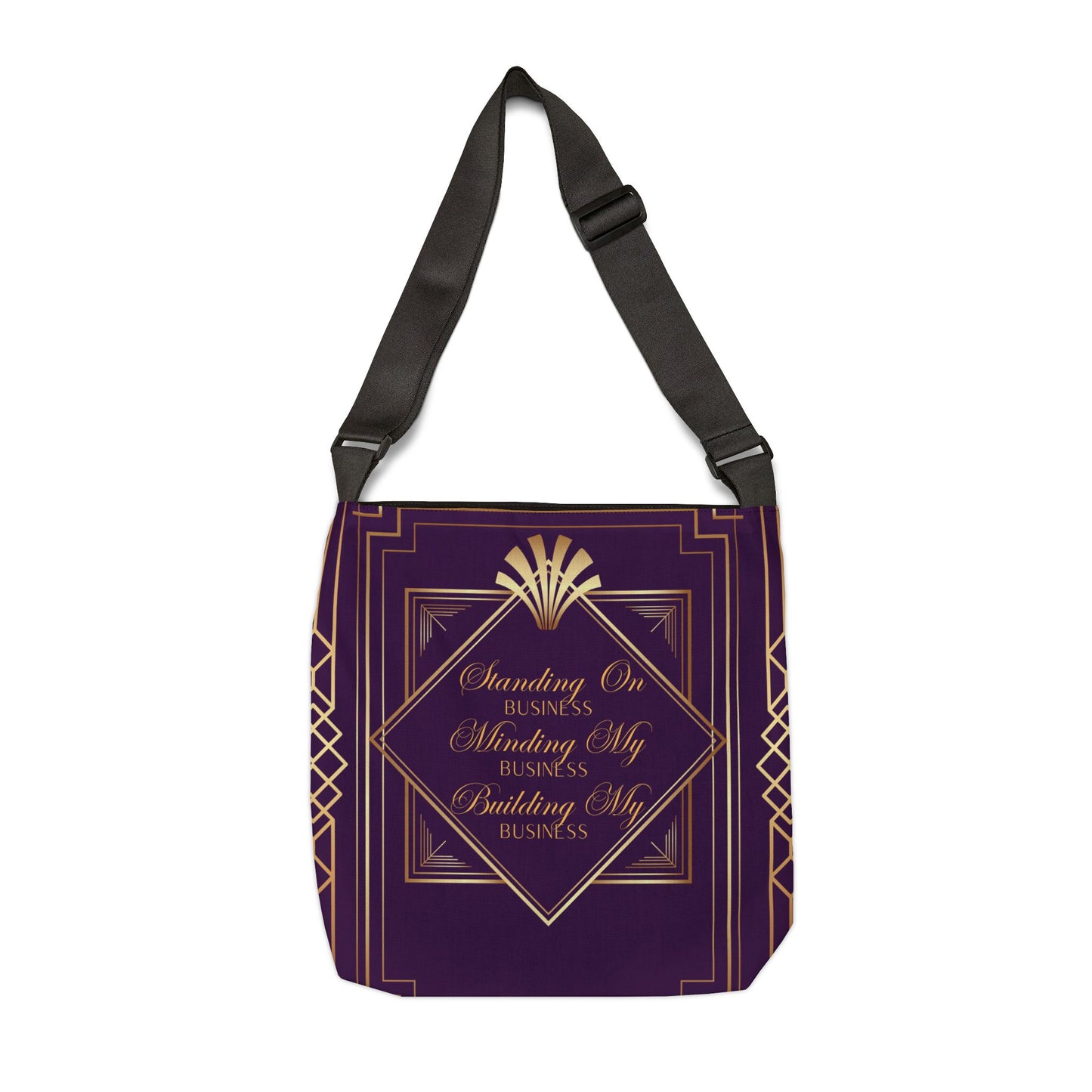 Business 2 (Purple) Adjustable Tote Bag (AOP)