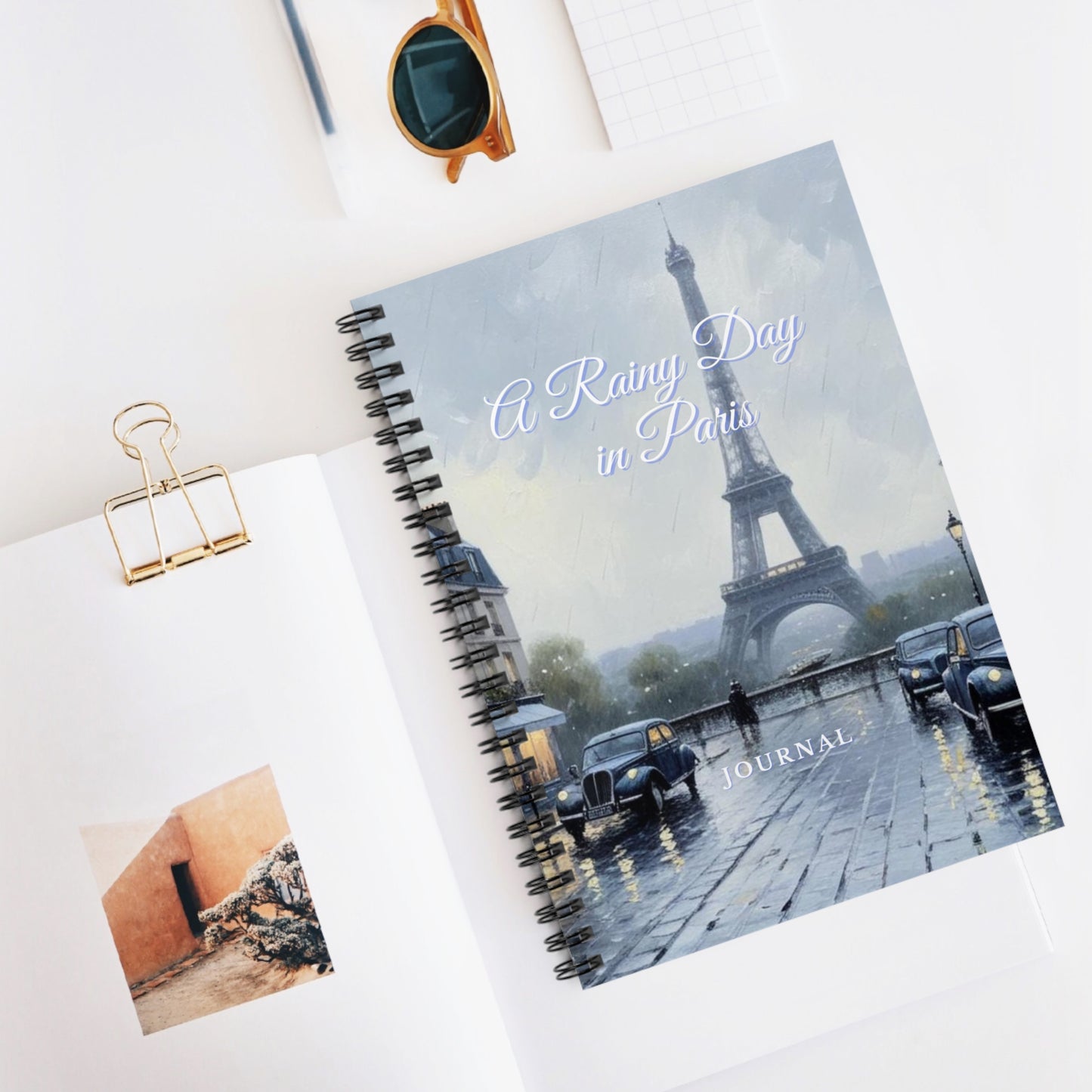 A Rainy Day in Paris Spiral Notebook - Ruled Line