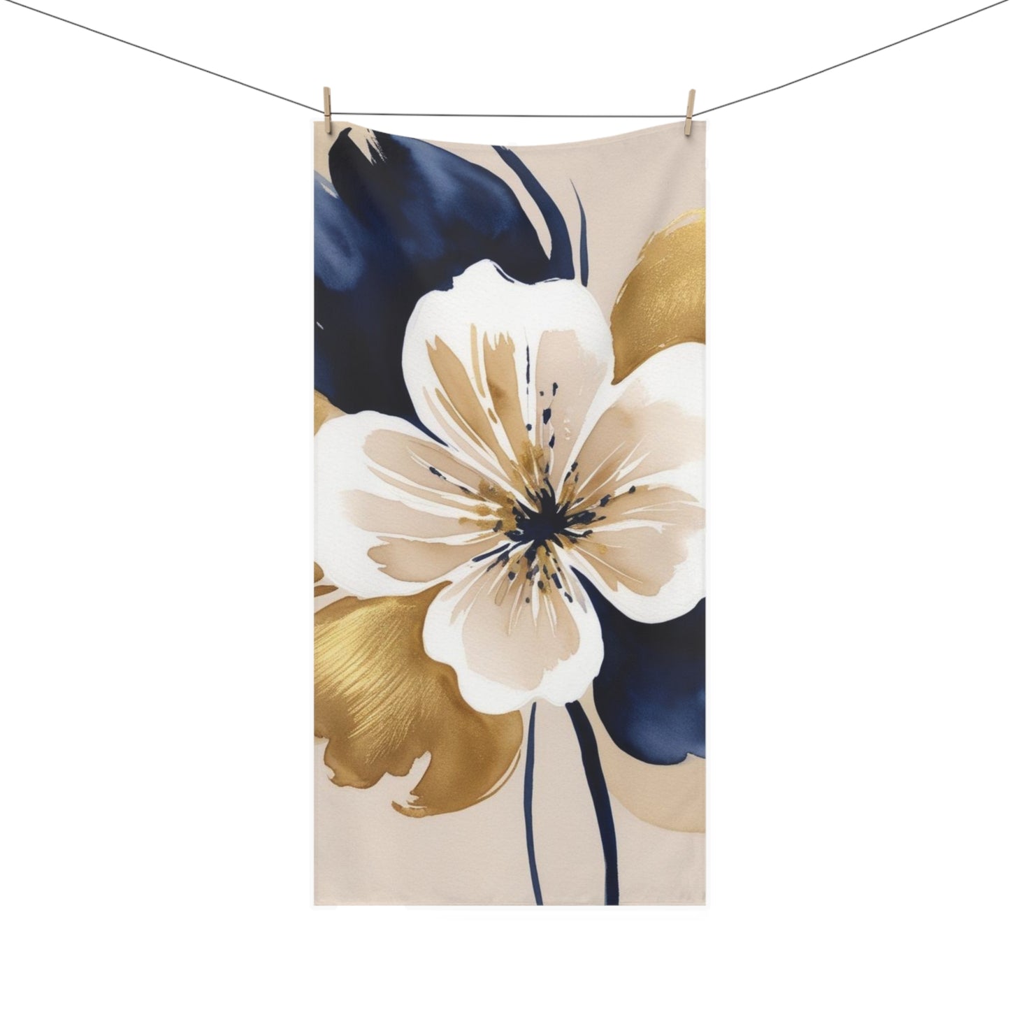 Abstract Floral Mink-Cotton Towel