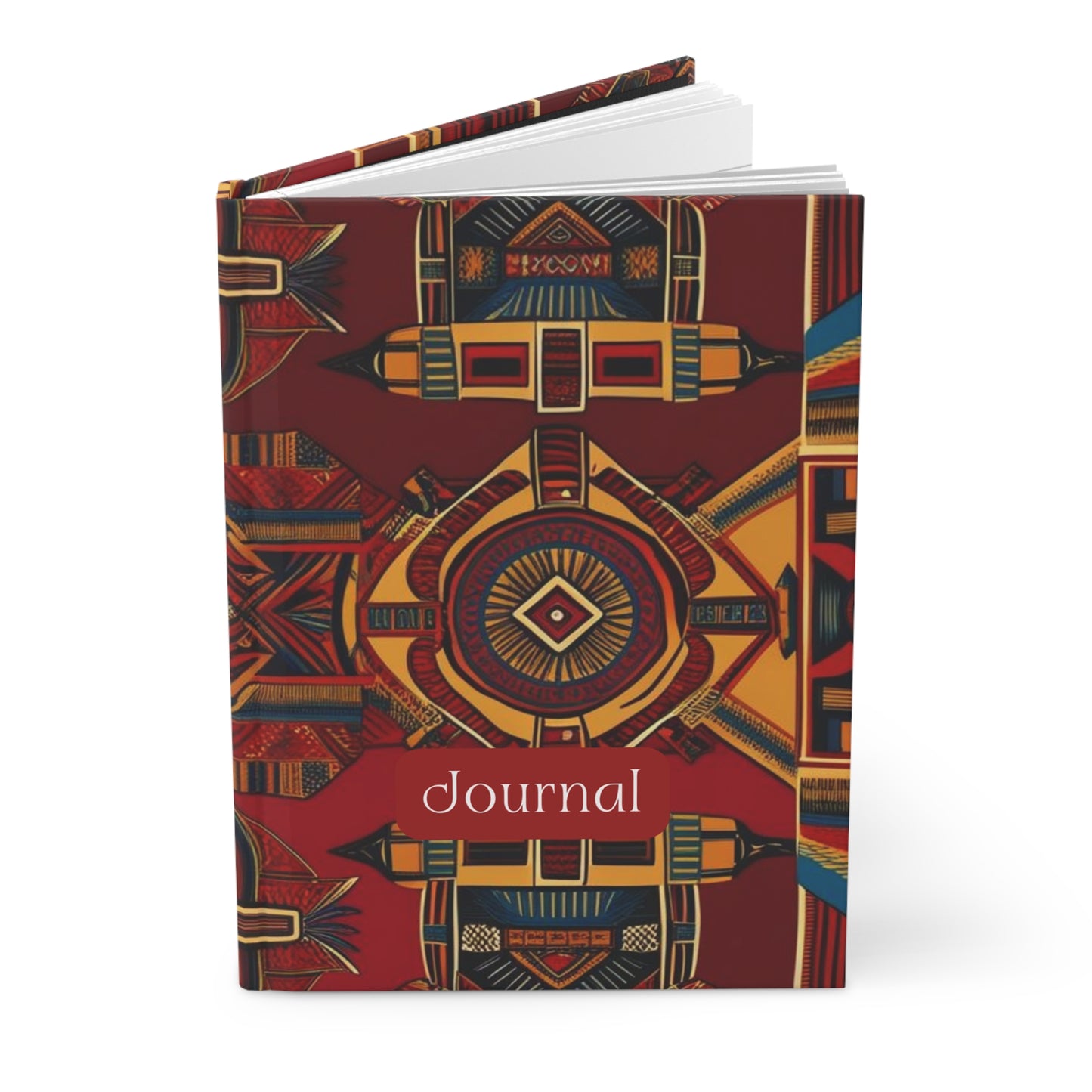 African Canvas 1 Hardcover Journal Matte