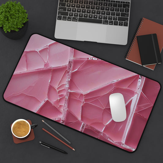 Crack'd (Pink) Desk Mat