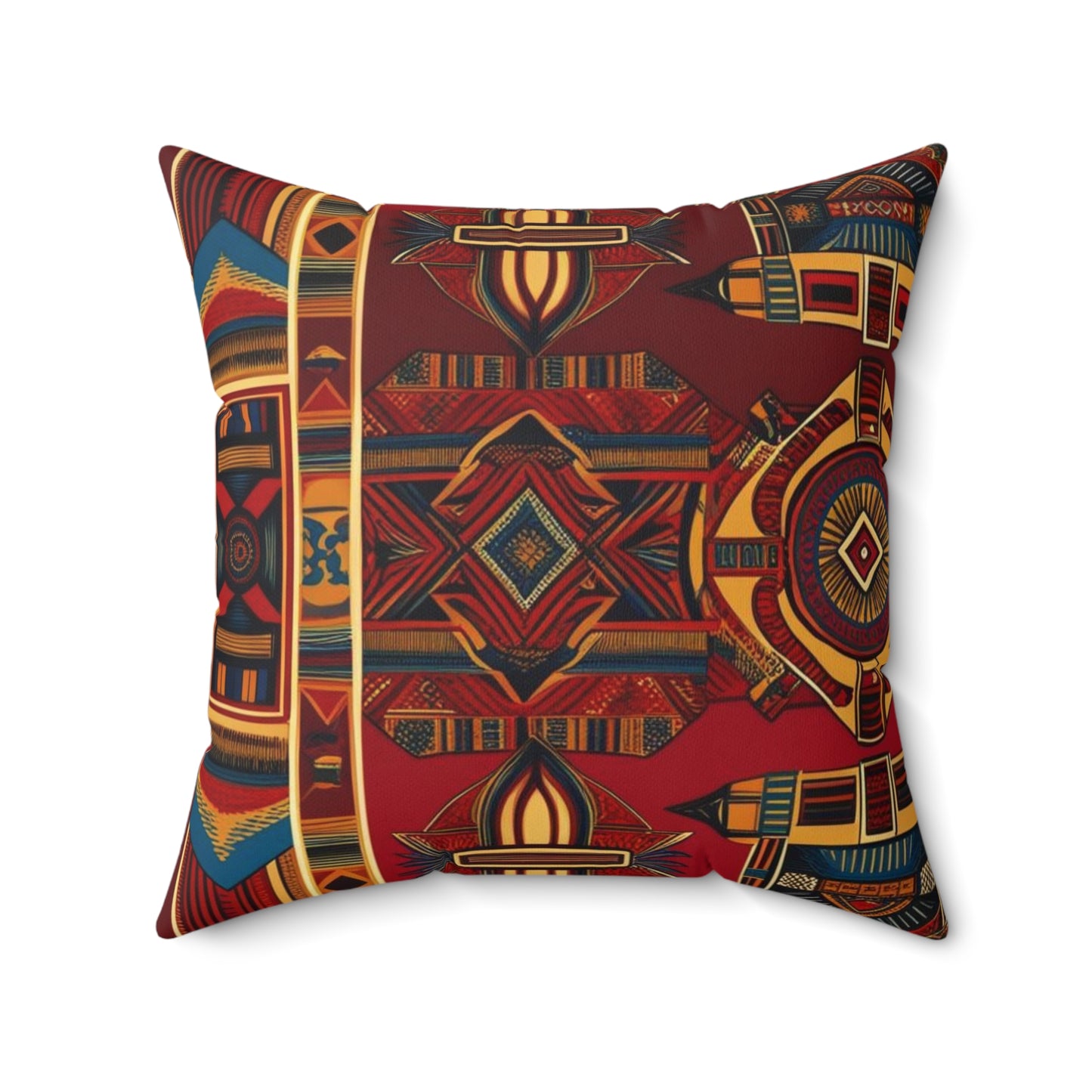 African Canvas 1 Spun Polyester Square Pillow