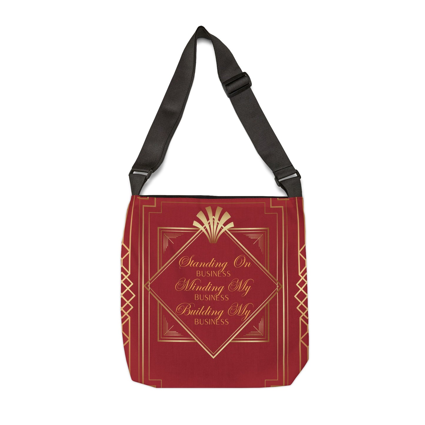 Business 2 (Red) Adjustable Tote Bag (AOP)