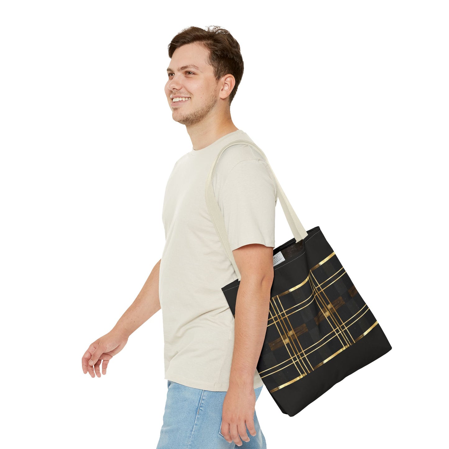 Noir & Gold Glam Tote Bag (AOP)